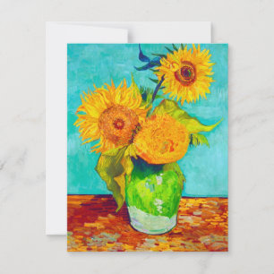 Invitation Van Gogh Sunflowers