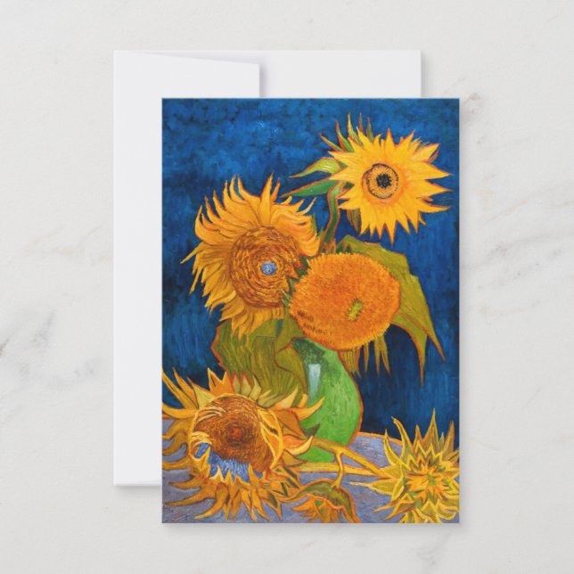 Invitation Van Gogh Sunflowers (Devant)