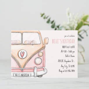 Invitation van rose vintage