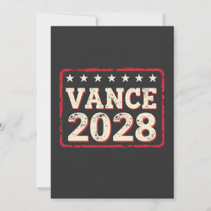 Invitation Vance 2028 Pour élection présidentielle Trump Répu
