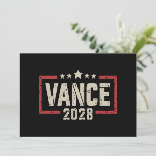 Invitation Vance 2028 Président de la campagne électorale Dra