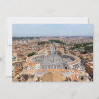 Vatican, Italie : vue aérienne de la place Saint-P