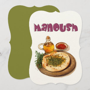 Invitation Vegan Zaatar thym Manakeesh Manakeesh RechercherRe