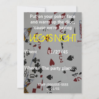 Invitation "Vegas Night"