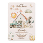 Végétal Animaux de ferme Barnyard Boy Baby shower