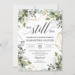 Invitation Végétation boho nous faisons toujours du eucalyptu