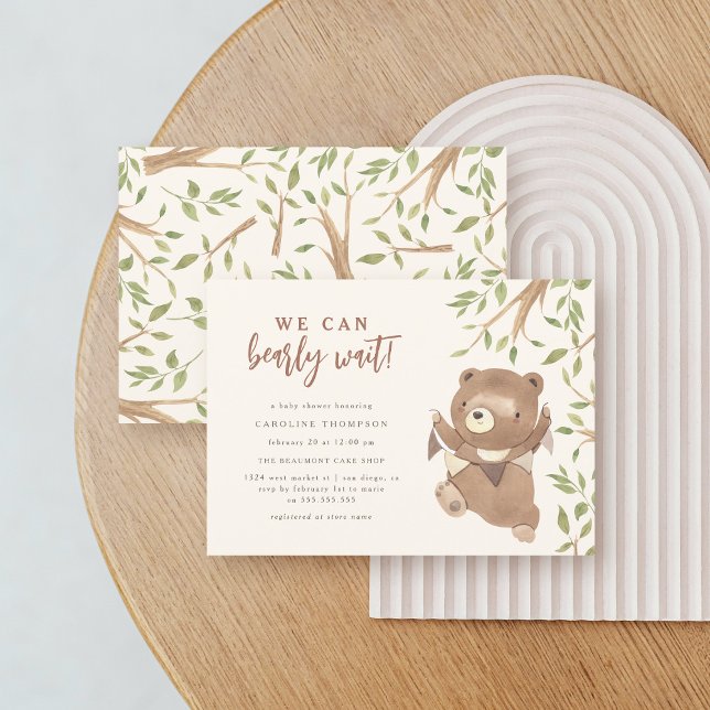 Invitation Végétation forestière Nous pouvons attendre le Bab (Créateur téléchargé)