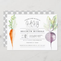 Veggie Duo | Baby shower d'aquarelle de la bettera