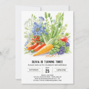 Invitation Veggie Patch Aventure Anniversaire