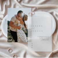 Invitation Vellum Mariage minimaliste élégant