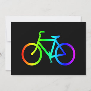 Invitation Vélo arc-en-ciel Ombre lumineux