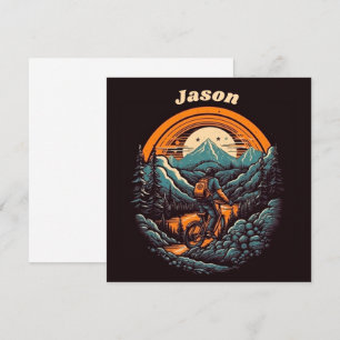 Invitation Vélo de montagne aventure rétro, sur mesure