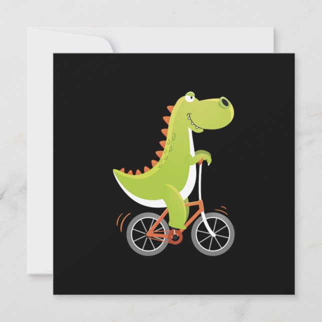 Invitation Vélo Dino Vélo Vélo Vélo Vélo Vélo Cadeau (Devant)