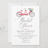 Vélo tandem rétro. Élégante douche de mariée en éc