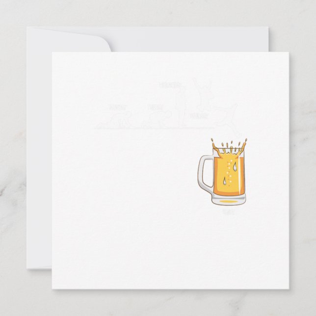 Invitation Vendredi Beer Lover Party Week-end Beer Mug Drunk  (Devant)