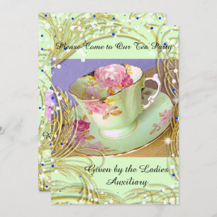 INVITATION VENEZ À NOTRE ARTISTE ARA D'INVITATION À TEA PARTY