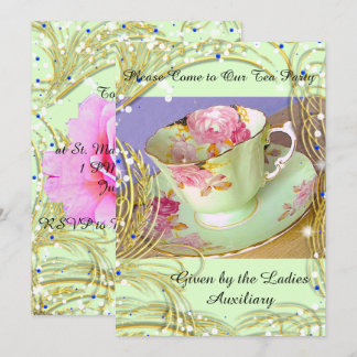 INVITATION VENEZ À NOTRE ARTISTE ARA D'INVITATION À TEA PARTY