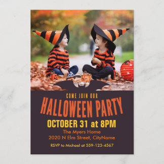 Invitation Venez Rejoindre Notre Photo De Fête D'Halloween