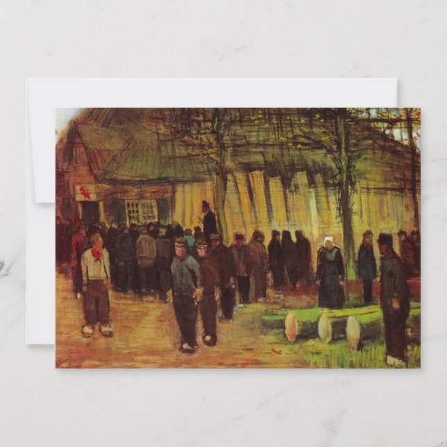 Invitation Vente de bois d'oeuvre par Vincent van Gogh (Devant)