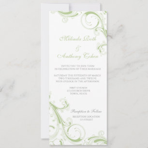 Invitation Verdure de la rivière Filigree