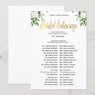 Invitation Verdure et or Simple Mariage Entourage