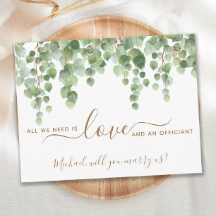 Invitation Verdure Eucalyptus Voulez-Vous Nous Marier Officia