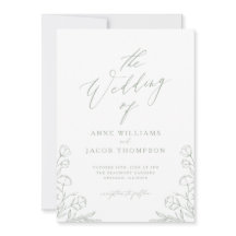 Verdure minimaliste Sage vert Boho Mariage Floral