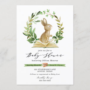 Invitation Verdure orientée d'invitation de baby shower de