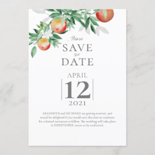 Invitation Verger d'été Épargnez la date
