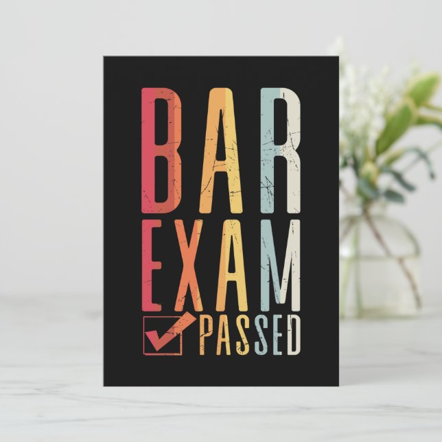Invitation Vérification de l'examen du barreau Réussite Avoca (Debout devant)