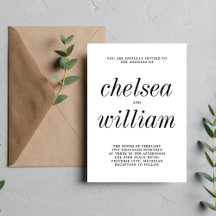 Véritable simplicité 2 Mariage minimaliste noir et