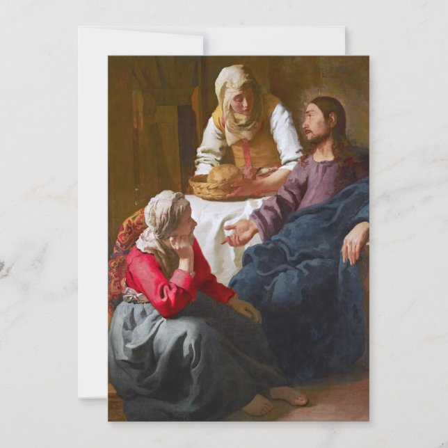 Invitation Vermeer - Christ dans la Maison de Martha et Marie (Devant)