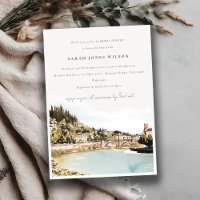 Vérone Adige River Italie Aquarelle Fête des marié