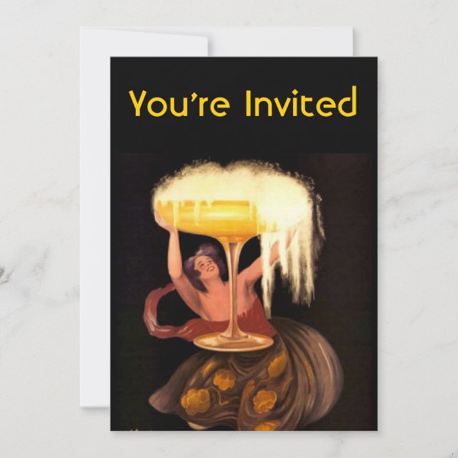 Invitation Verre de Champagne (Devant)