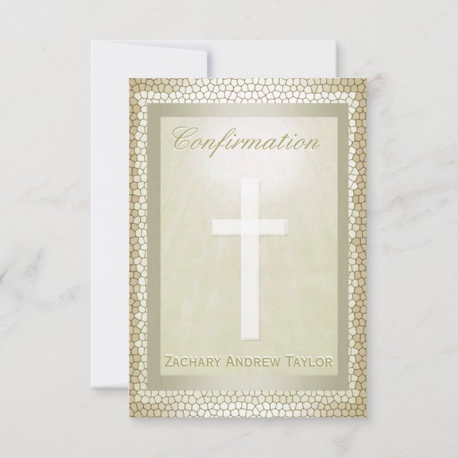 Invitation Verre de confirmation Gold (Dos)