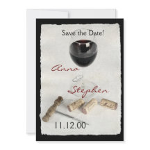 Verre de vin et lièges