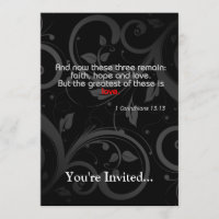 Vers de bible d'amour, noir/rouge