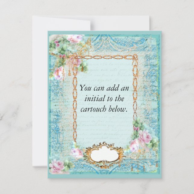 Invitation Versailles Roses Roses Roses Roses (Devant)