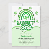 Vert Clover Lucky One Rainbow Anniversaire