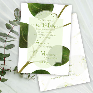 Invitation Vert mariage