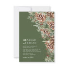 Vert moderne Mariage de pin d'hiver