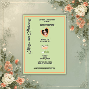 Invitation vert sauge margs et mariage shower de mariage phot
