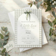 Vert sauge noeud papillon bébé vichy Shower pour n