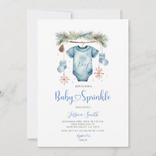 Invitation Vêtements de bébé garçon pour Baby Sprinkle Bleu H