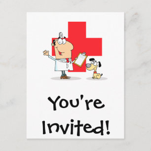 Invitation Vétérinaire vétérinaire de l'animal