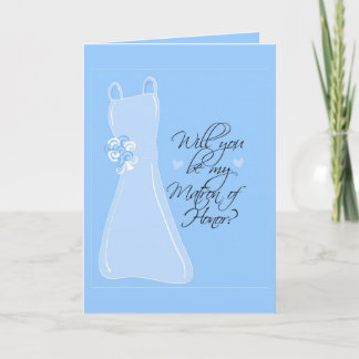 Invitation "Veux-tu être ma dame d'honneur?"