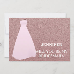 Invitation Veux-tu être ma demoiselle d'honneur?