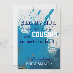 Invitation Veux-tu être ma demoiselle d'honneur ?