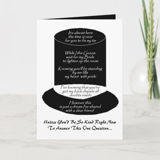 Invitation "Veux-tu être mon témoin ?" (Devant)