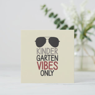 Invitation Vibes de jardin d'enfants seulement Retour à l'éco